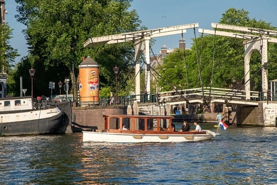 Luxury private boat tours Undine on the Amsterdam